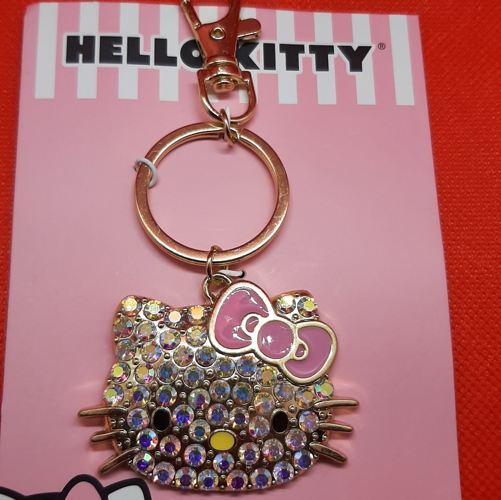 Hello Kitty Rhinestone Keychain - Picture 1 of 6